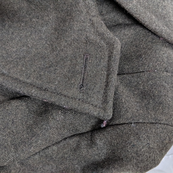 CLUB MONACO long wool coat/army green / XS - Picture 3 of 8